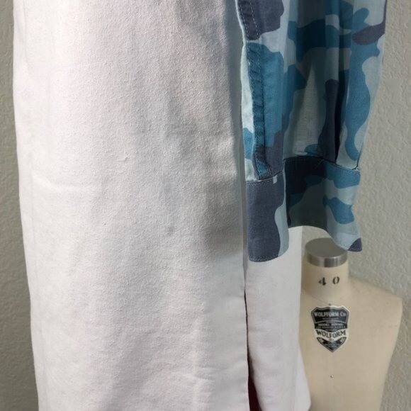 Liviana Conti Side Slit Midi Contrast Skirt - Picture 9 of 12